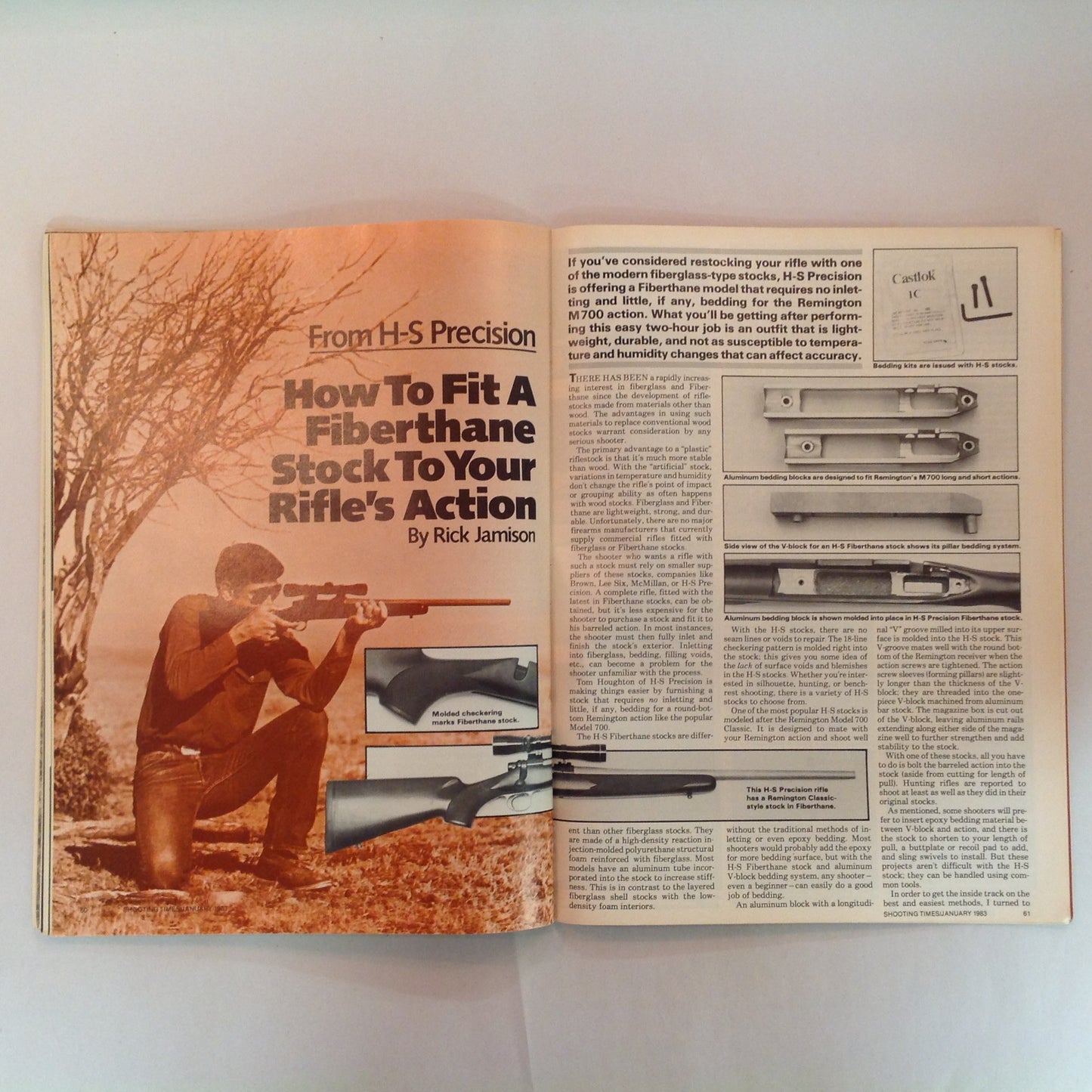 Vintage Jan 1983 Shooting Times Magazine Dan Wesson's First Stainless M715 .357 Magnum Handloading Bonus Fiberthane Stock