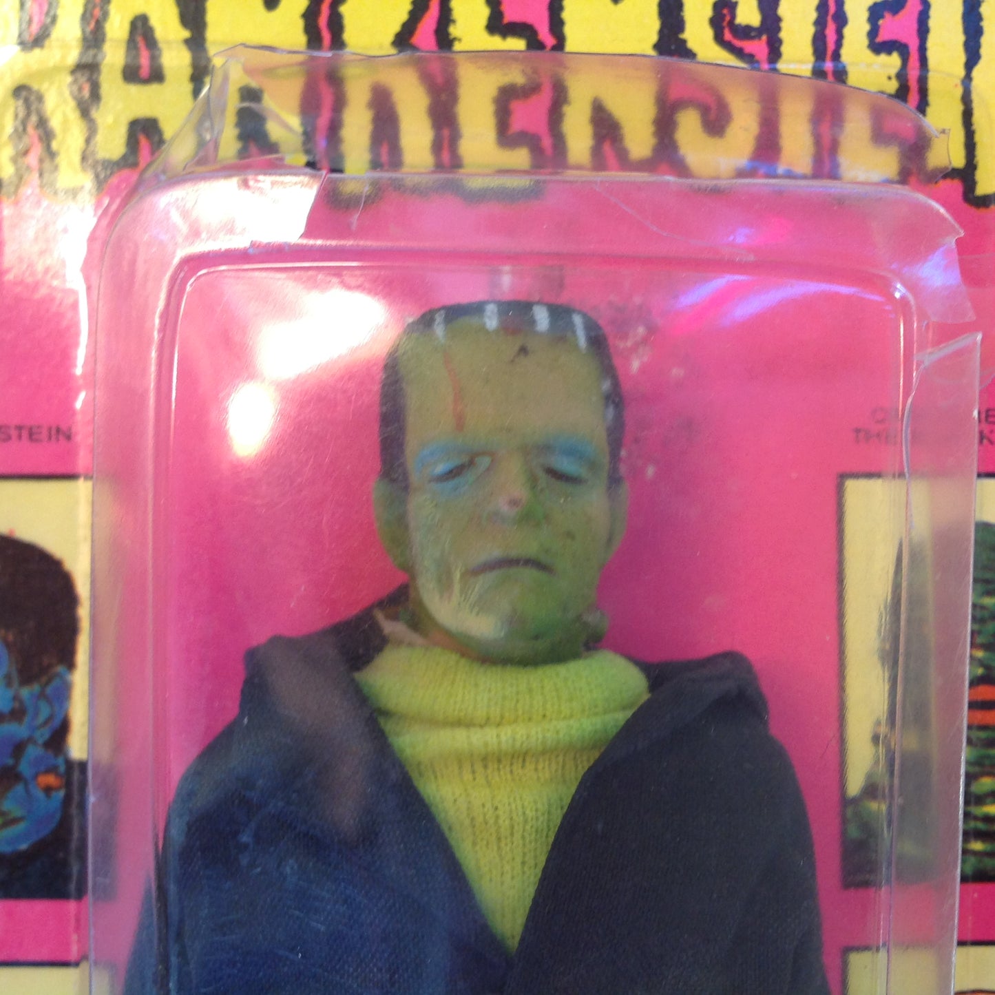 Vintage 1970's Official World Famous Monsters Frankenstein Monster in Package