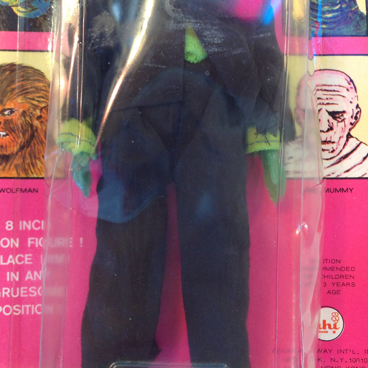 Vintage 1970's Official World Famous Monsters Frankenstein Monster in Package