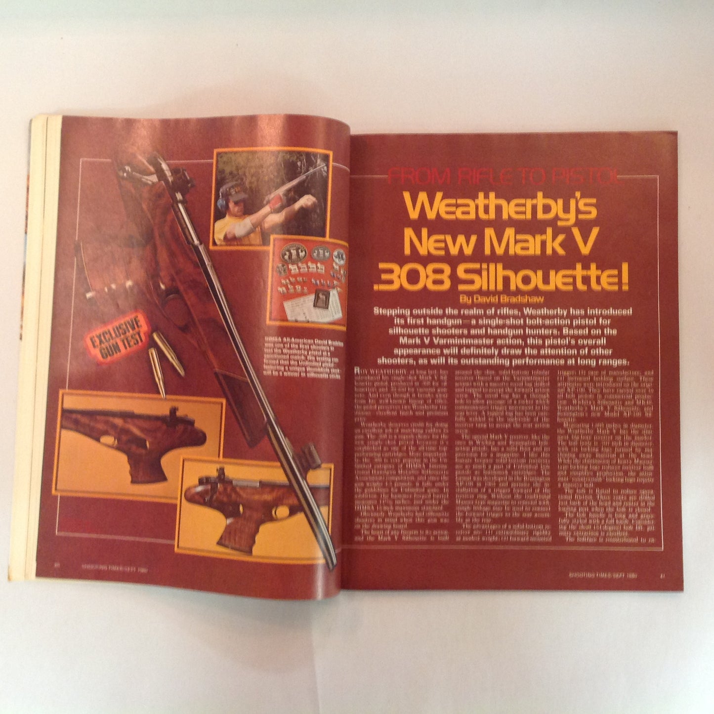 Vintage Sep 1980 Shooting Times Magazine Remington's New M788 In .243 CF Rifles Special Hunting-Ammo Report Weatherby's First Pistol