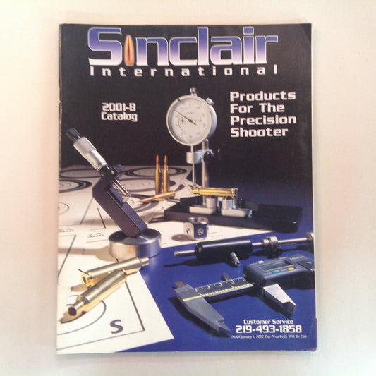 Vintage 2001 Sinclair International Products for the Precision Shooter 2001-B Catalog