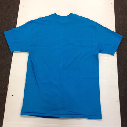 Vintage 1990's NOS Hanes Beefy-T Blue Teal Turqouise Single Stitch Short Sleeve T-Shirt