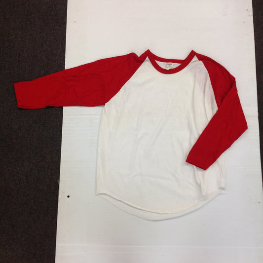 Vintage NOS 1970's-80's Bike 3075 Ringer Red White Baseball Jersey T-Shirt No Tags Unworn