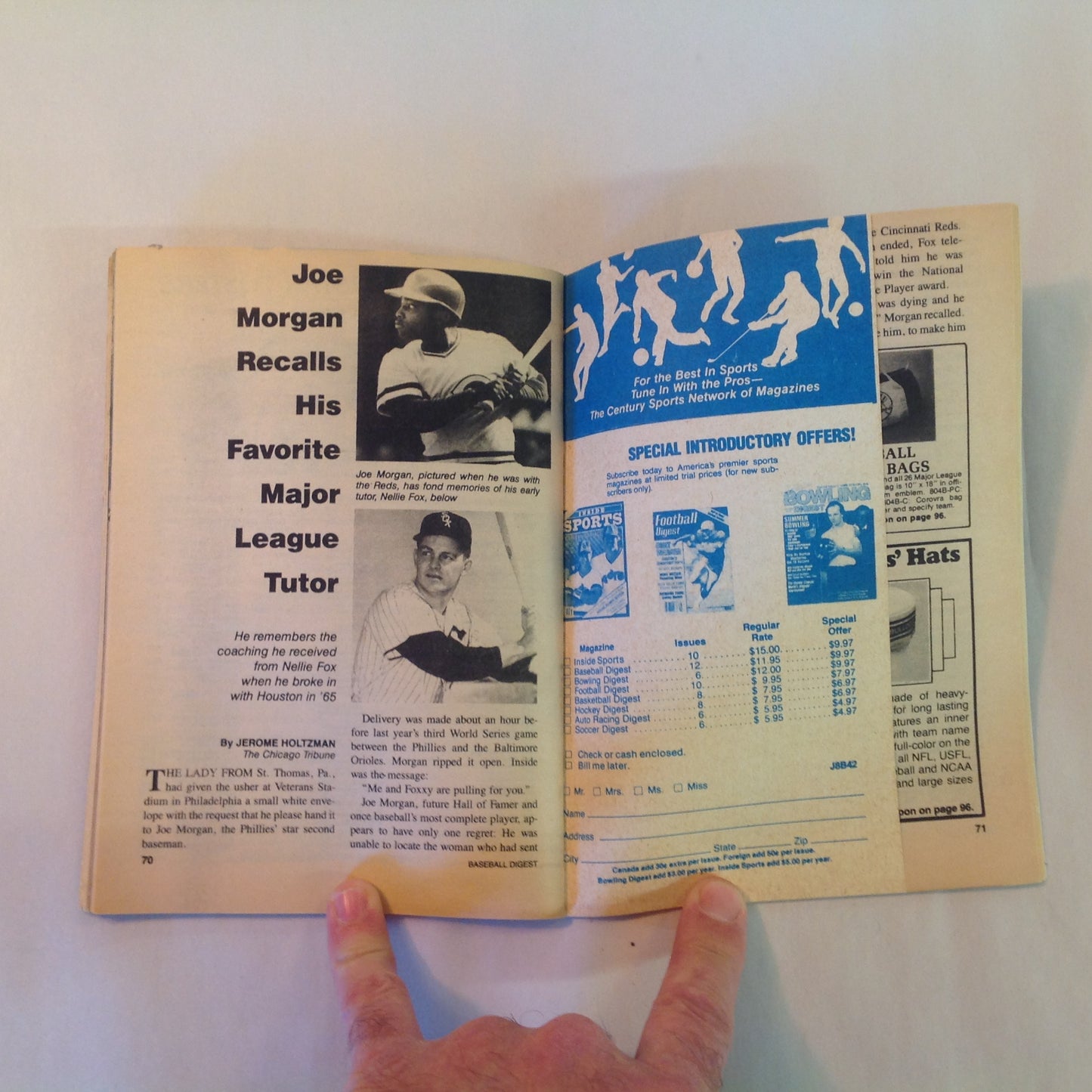 Vintage Oct 1984 Baseball Digest Magazine 18 Pages of Special World Series Statistics Ryne Sandberg MVP Candidate