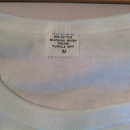 Vintage Chrysler Dodge Direct Connection White Mid Riff Crop Top 1/2 Shirt Adult Medium Child Sized (?)