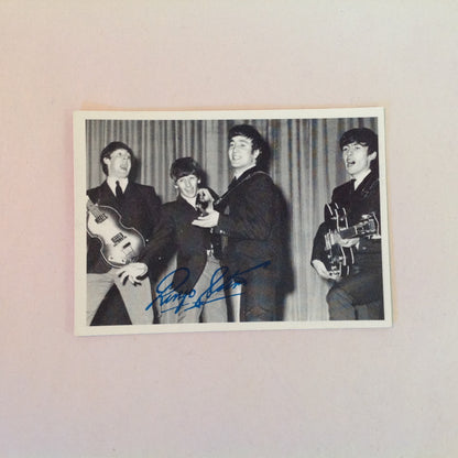 Vintage 1964 Topps Beatles Cards 3rd Series No. 149 Ringo Autograph Band Onstage