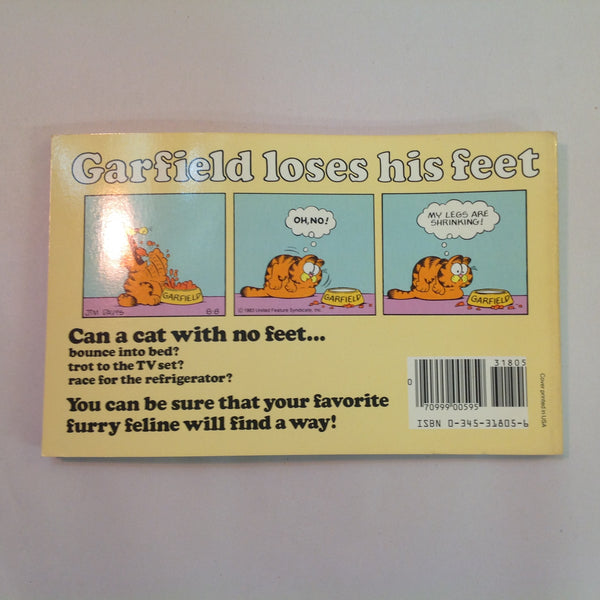 Vintage 1984 Trade Paperback Garfield Loses His Feet: His Ninth Book Jim Davis First Edition