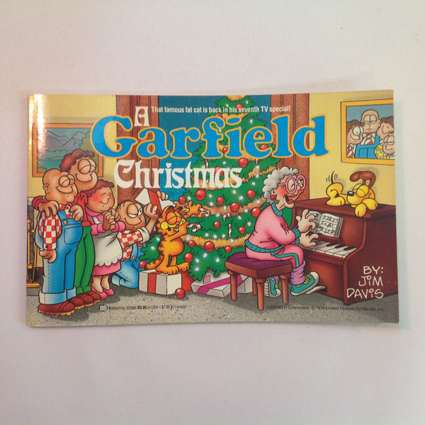 Vintage 1987 Trade Paperback A Garfield Christmas Jim Davis