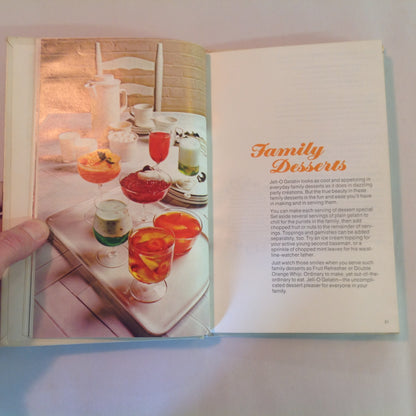 Vintage 1975 Hardcover Cookbook The New Joys of Jell-O Gelatin Dessert Recipe Book