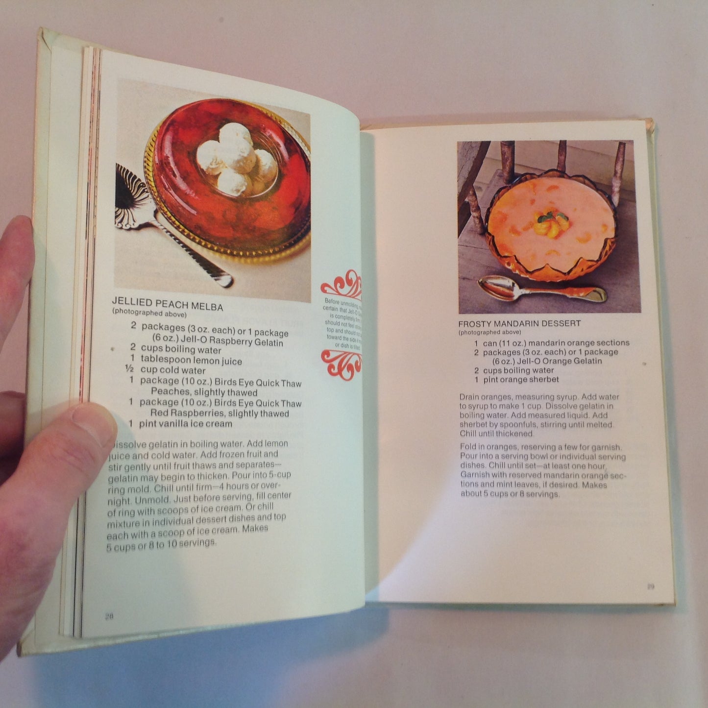 Vintage 1975 Hardcover Cookbook The New Joys of Jell-O Gelatin Dessert Recipe Book