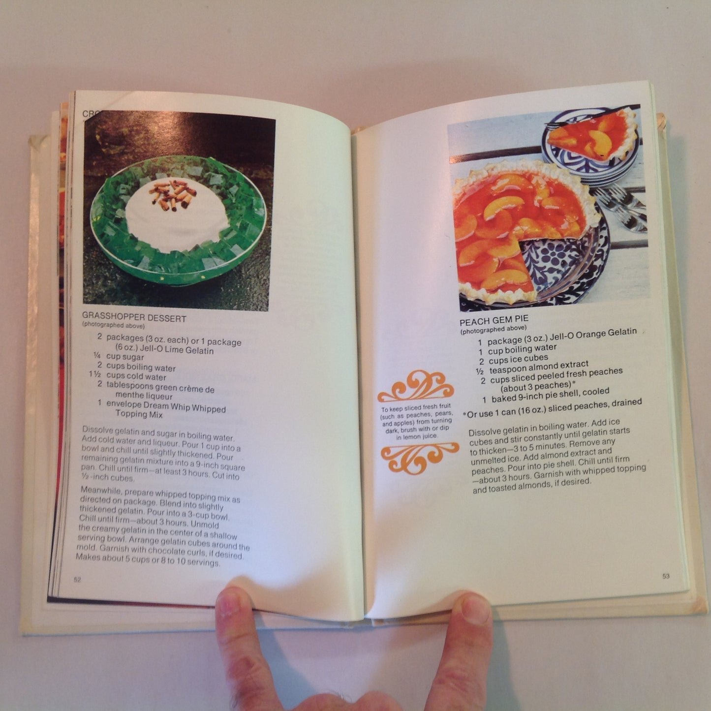 Vintage 1975 Hardcover Cookbook The New Joys of Jell-O Gelatin Dessert Recipe Book