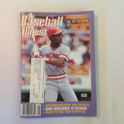 Vintage May 1988 Baseball Digest Magazine Eric Davis: Majors' Best Run-Producer