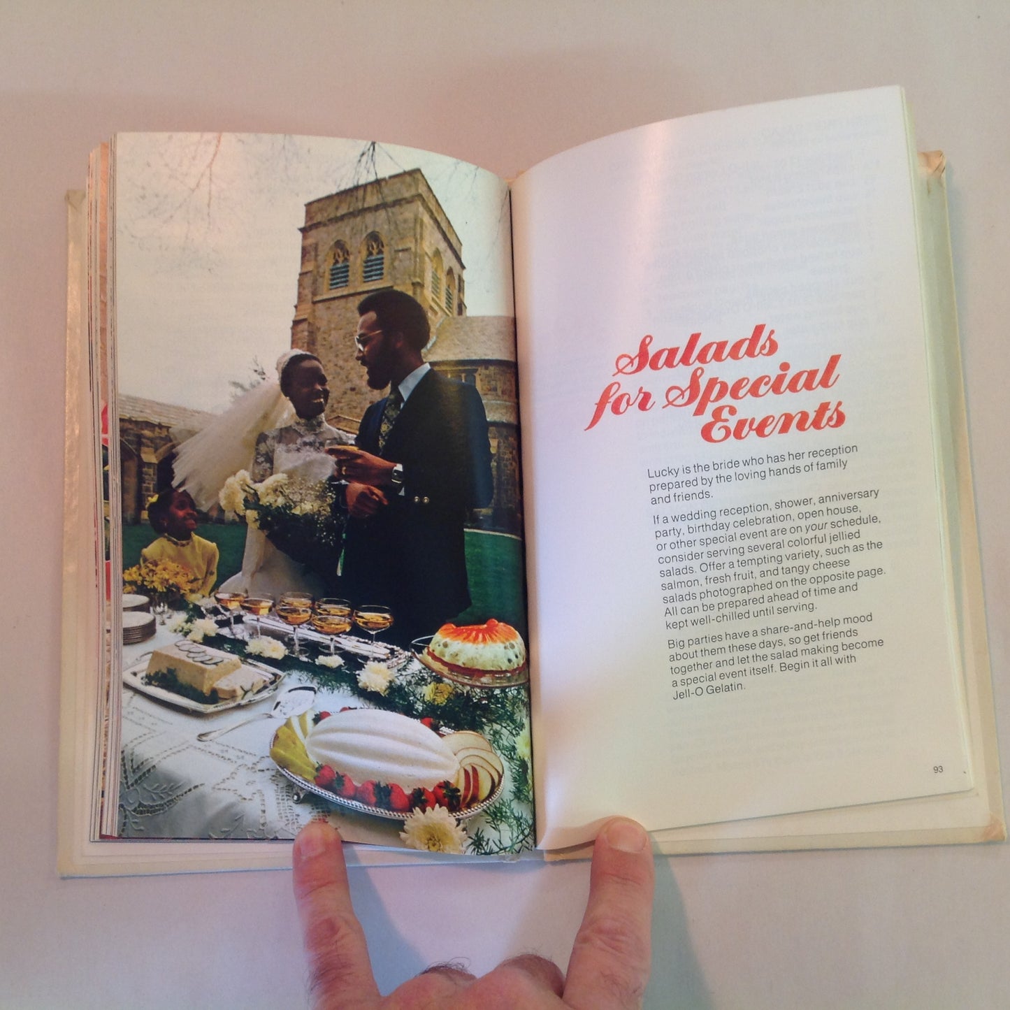 Vintage 1975 Hardcover Cookbook The New Joys of Jell-O Gelatin Dessert Recipe Book