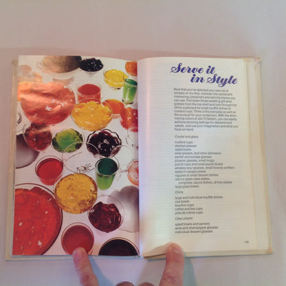 Vintage 1975 Hardcover Cookbook The New Joys of Jell-O Gelatin Dessert Recipe Book