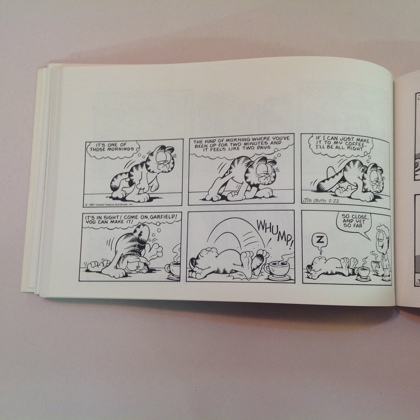 Vintage 1988 Trade Paperback Garfield World-Wide: His 15th Book Jim Davis First Edition