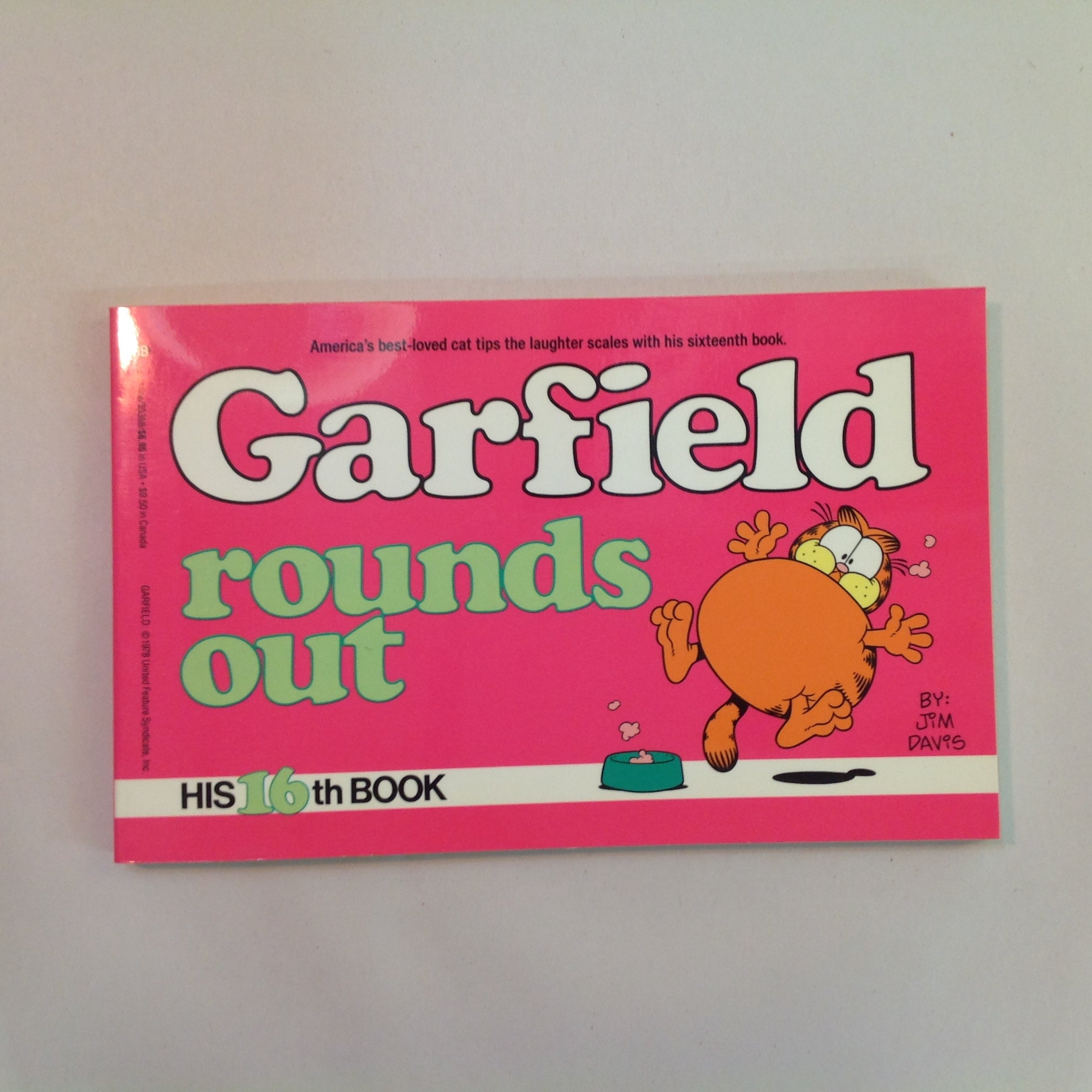 Vintage 1988 Trade Paperback Garfield Rounds Out: His 16th Book Jim Davis First Edition