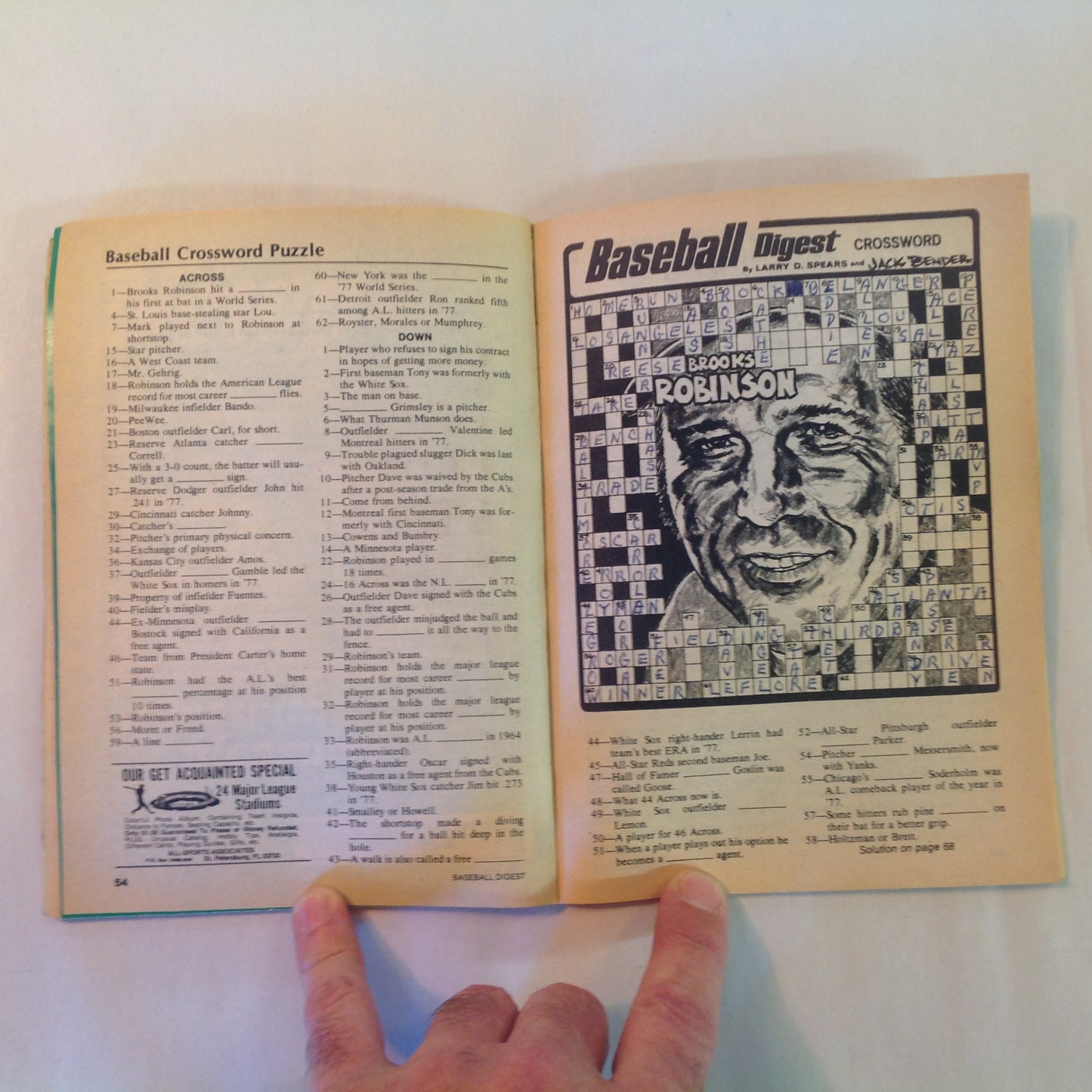 Vintage May 1978 Baseball Digest Magazine Cesar Cedeno: The Majors' Best All-Around Center Fielder