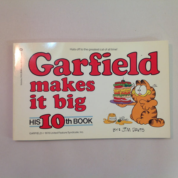 Vintage 1980 Trade Paperback Garfield Makes It Big: His 10th Book Jim Davis First Edition