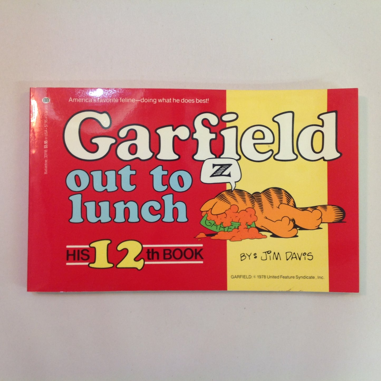 Vintage 1980 Trade Paperback Garfield Out to Lunch: His 12th Book Jim Davis First Edition