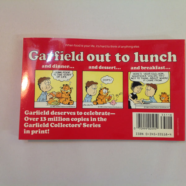 Vintage 1980 Trade Paperback Garfield Out to Lunch: His 12th Book Jim Davis First Edition