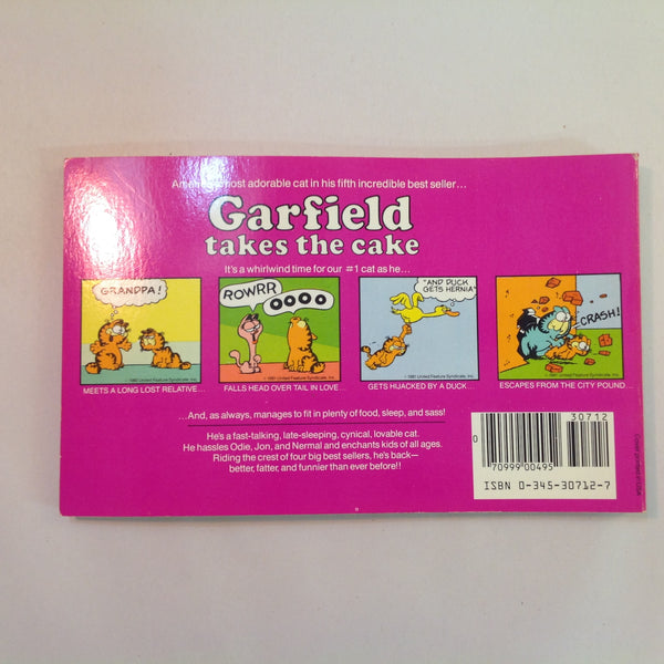 Vintage 1982 Trade Paperback Garfield Takes the Cake: His Fifth Book Jim Davis First Edition