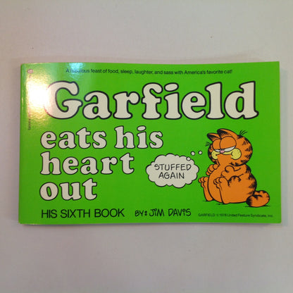 Vintage 1983 Trade Paperback Garfield Eats His Heart Out: His Sixth Book Jim Davis First Edition