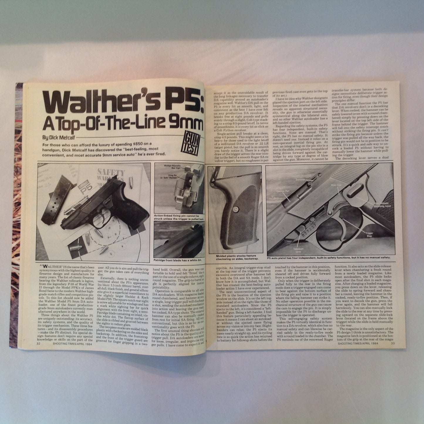 Vintage Apr 1984 Shooting Times Magazine New Winchester Featherweight Short Action M70 Special Varminting Section