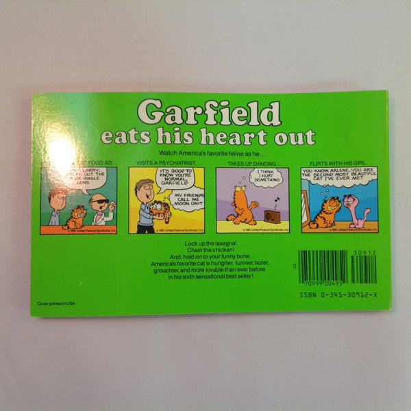 Vintage 1983 Trade Paperback Garfield Eats His Heart Out: His Sixth Book Jim Davis First Edition