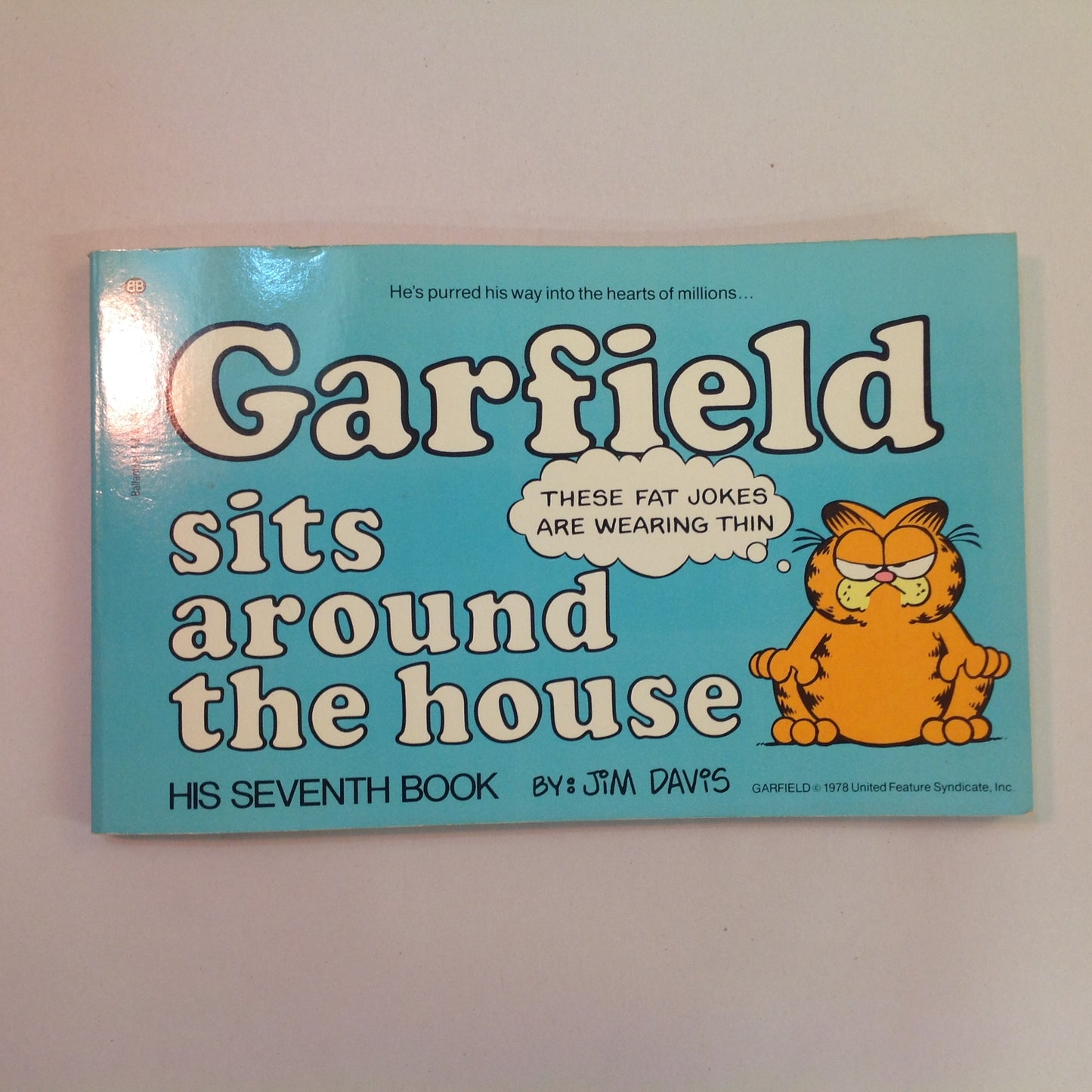 Vintage 1983 Trade Paperback Garfield Sits Around the House: His Seventh Book Jim Davis First Edition