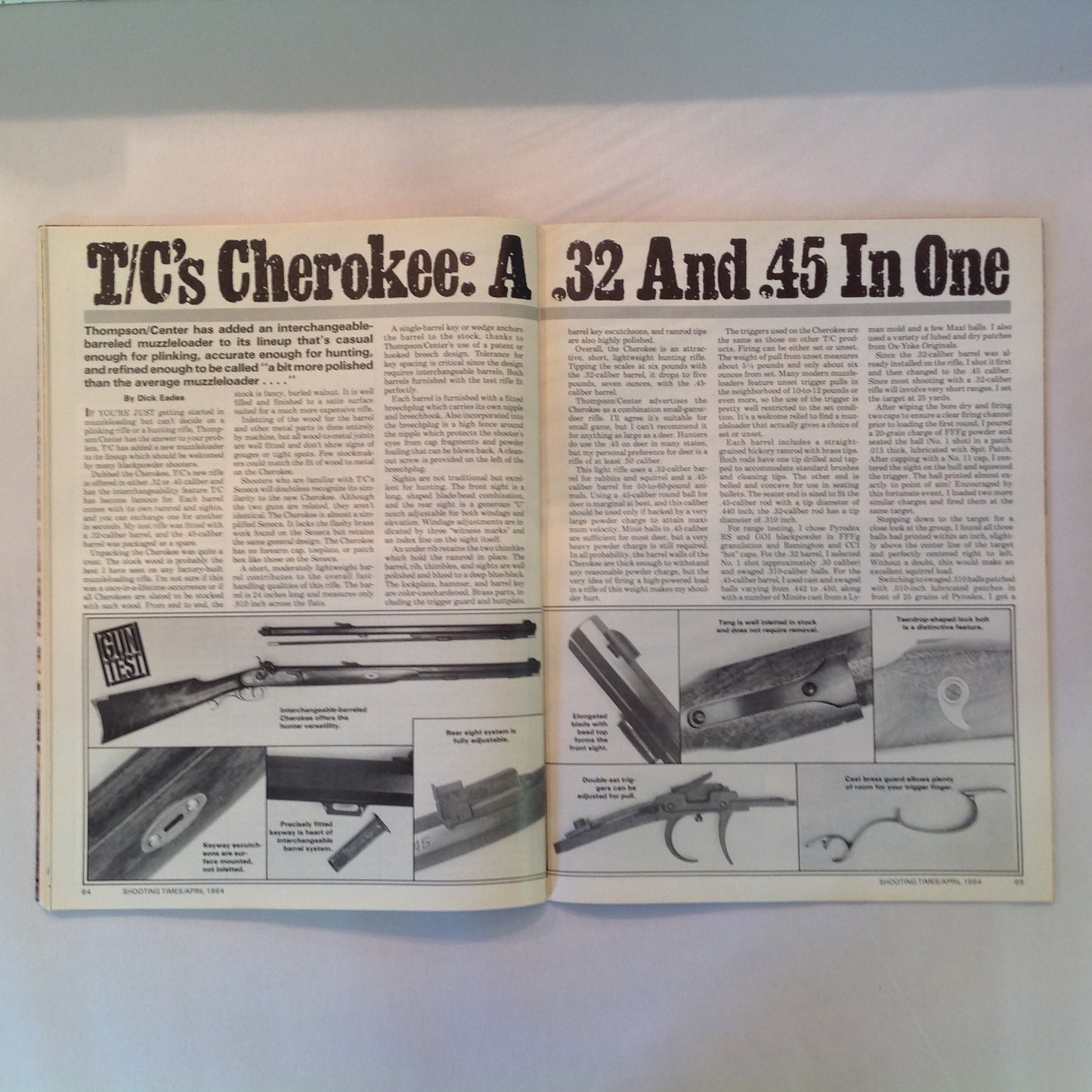 Vintage Apr 1984 Shooting Times Magazine New Winchester Featherweight Short Action M70 Special Varminting Section