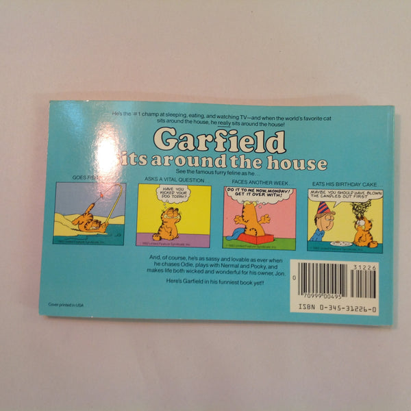 Vintage 1983 Trade Paperback Garfield Sits Around the House: His Seventh Book Jim Davis First Edition