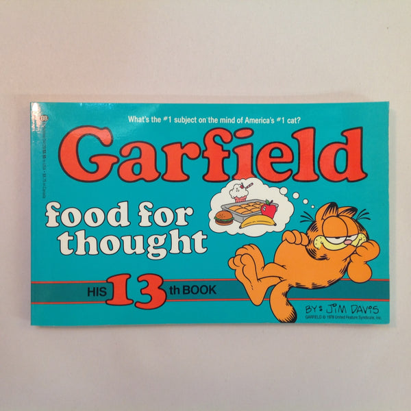 Vintage 1987 Trade Paperback Garfield Food For Thought: His 13th Book Jim Davis First Edition