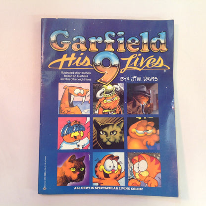 Vintage 1984 Trade Paperback Garfield: His 9 Lives Jim Davis First Edition Illustrated Short Stories