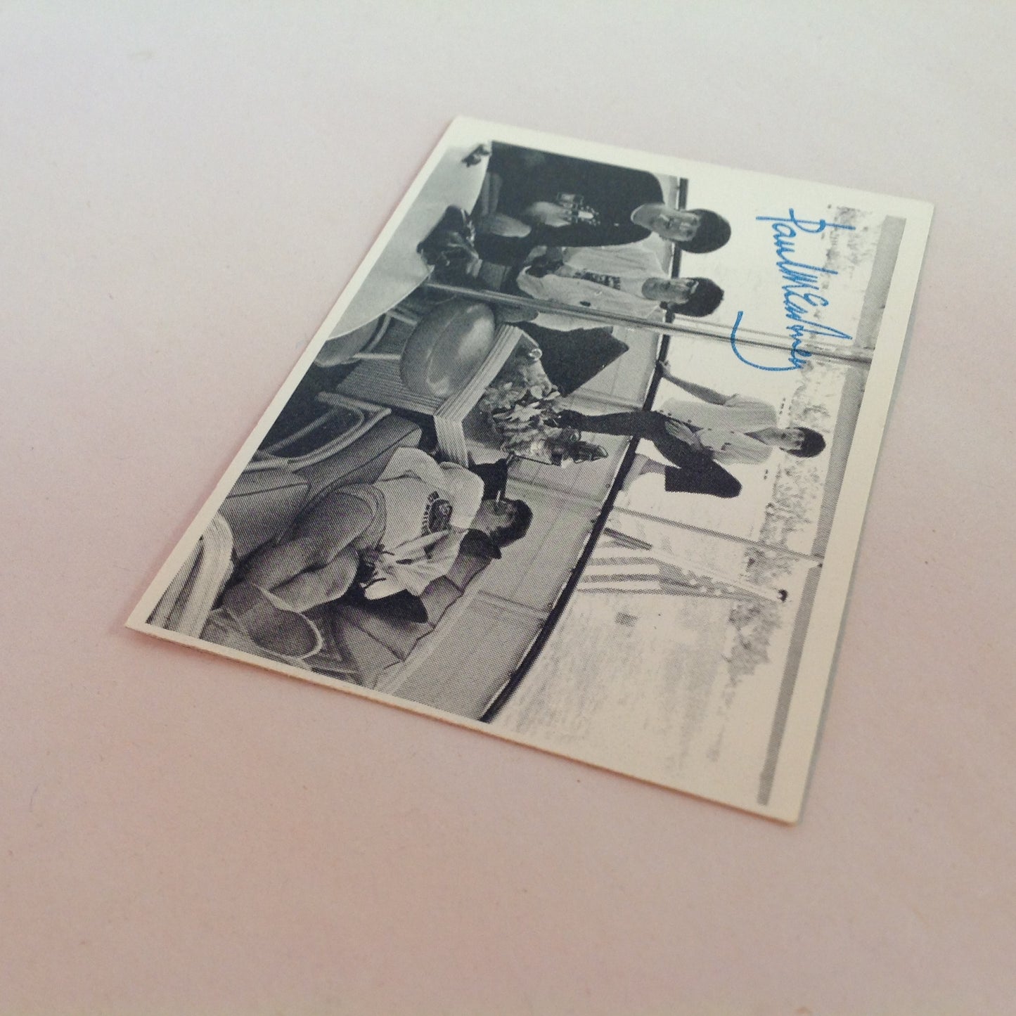 Vintage 1964 Topps Beatles Cards 3rd Series B&W Card No. 117 Beatles Onboard Ship
