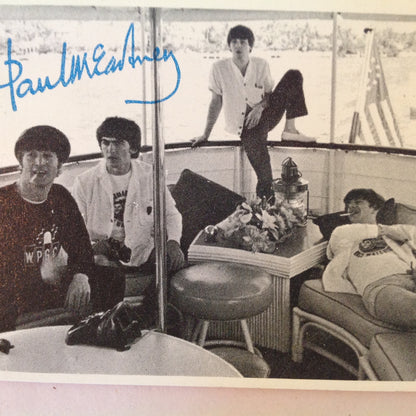 Vintage 1964 Topps Beatles Cards 3rd Series B&W Card No. 117 Beatles Onboard Ship