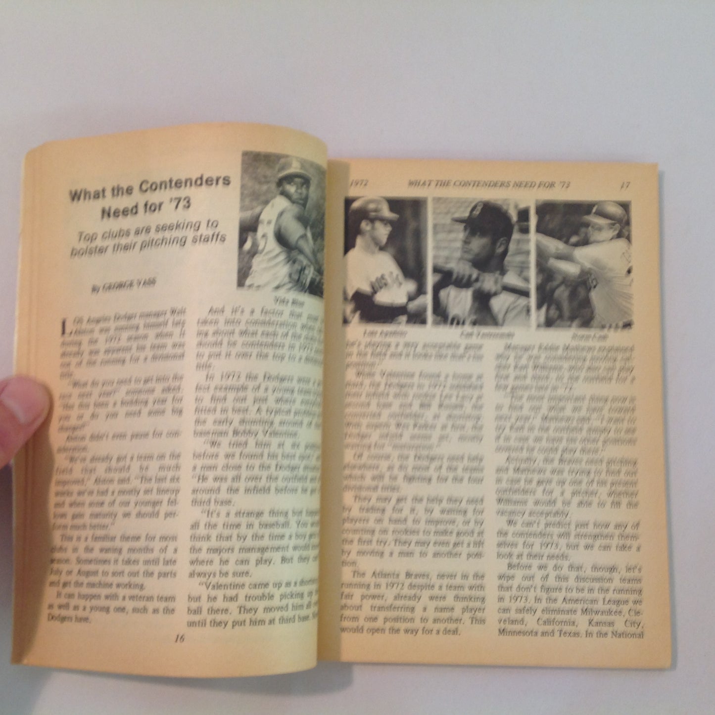 Vintage Dec 1972 Baseball Digest Magazine Dick Allen: 1972 Player of the Year