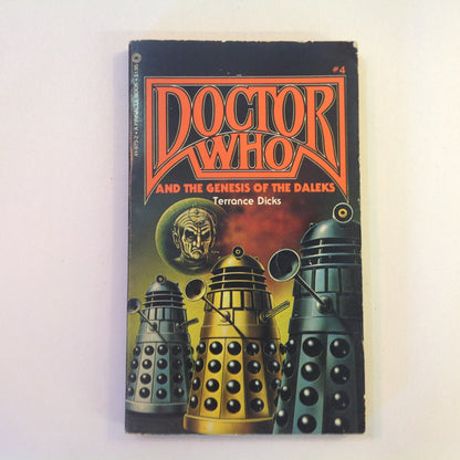 Vintage 1982 Mass Market Paperback Doctor Who #4: Doctor Who and the Genesis of the Daleks