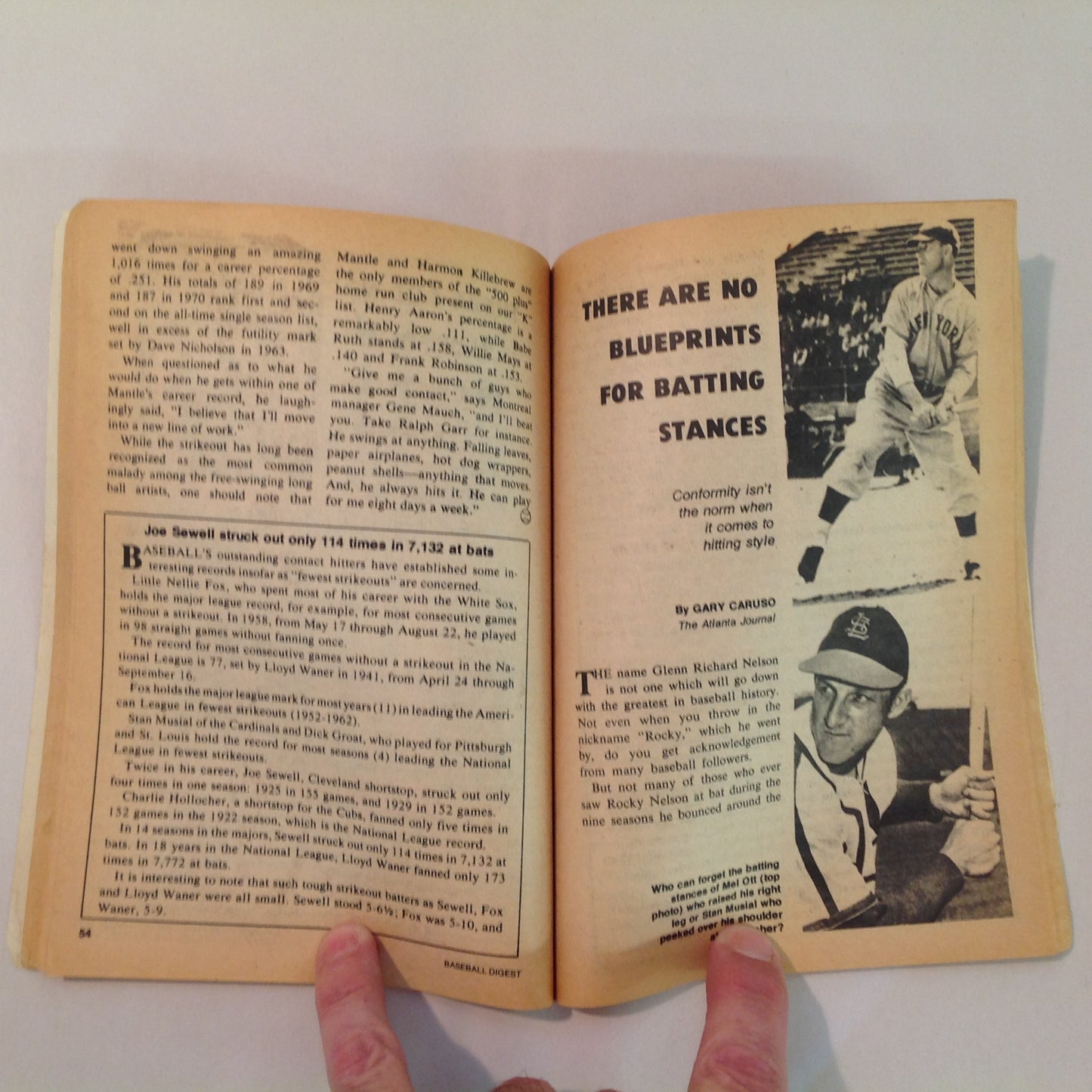 Vintage Nov 1975 Baseball Digest Magazine Boston's Fred Lynn: Rookie of the Year