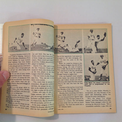 Vintage Jun 1976 Baseball Digest Magazine Cleveland's Rick Manning