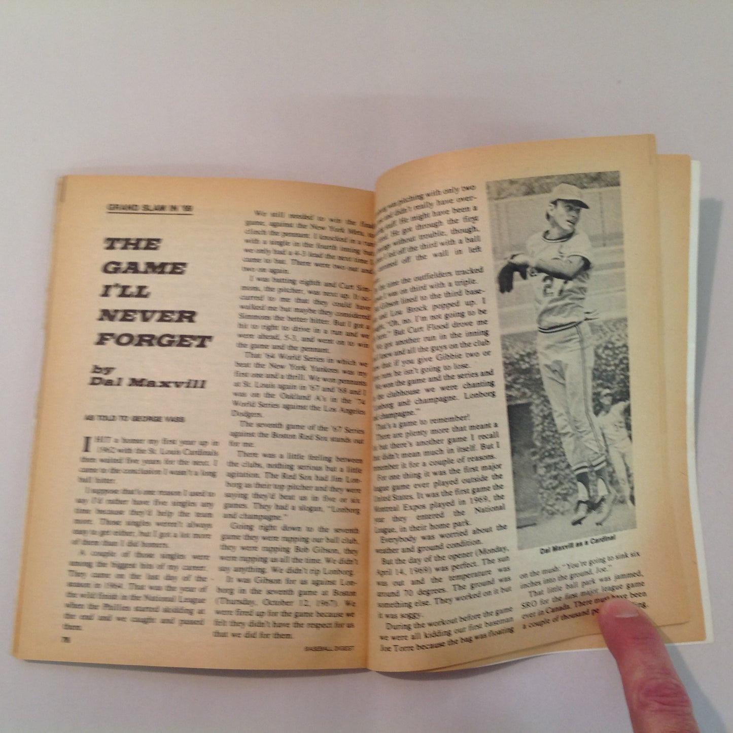 Vintage Jun 1976 Baseball Digest Magazine Cleveland's Rick Manning