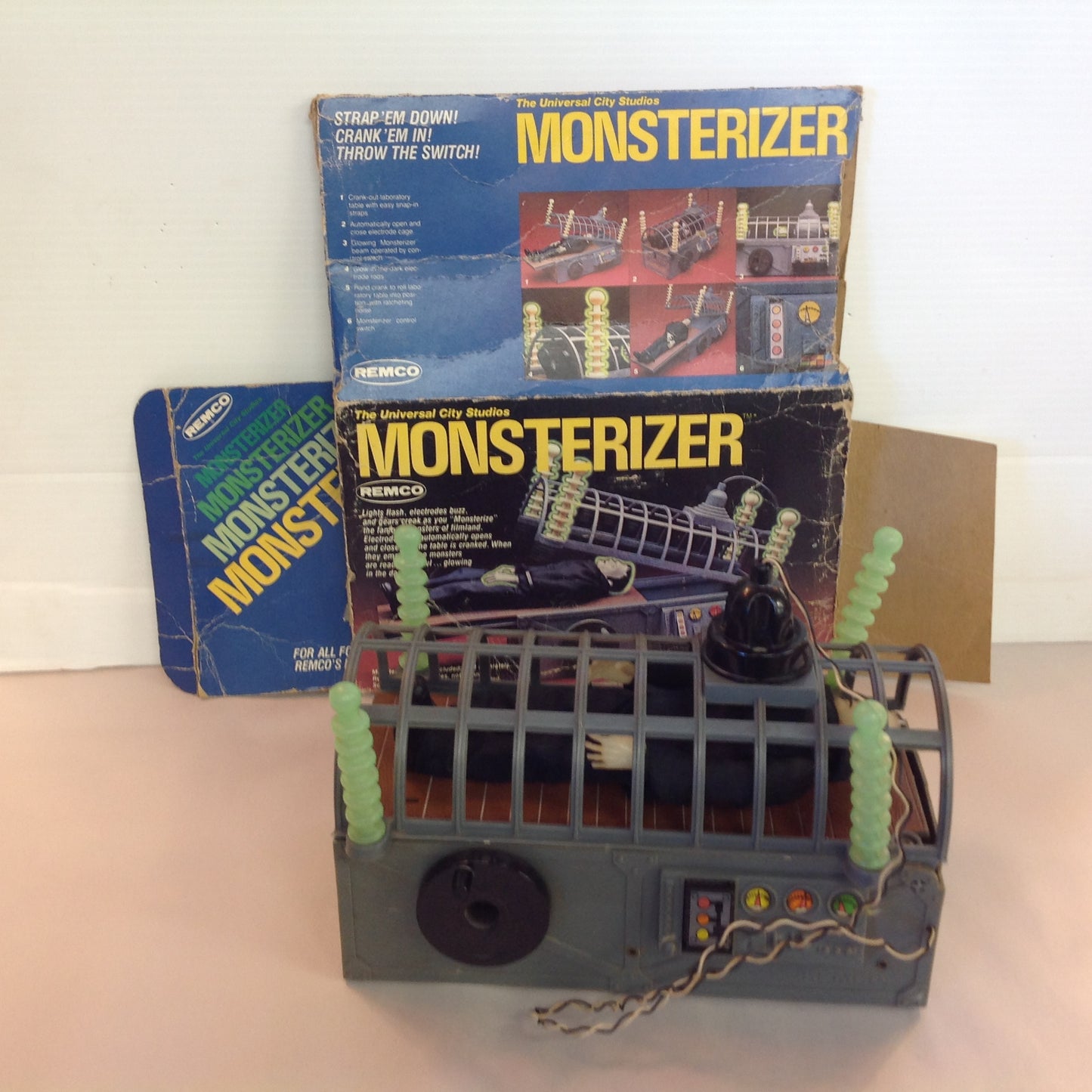 Vintage 1980 REMCO Universal City Studios Monsterizer with Box and Frankenstein Monster Figure