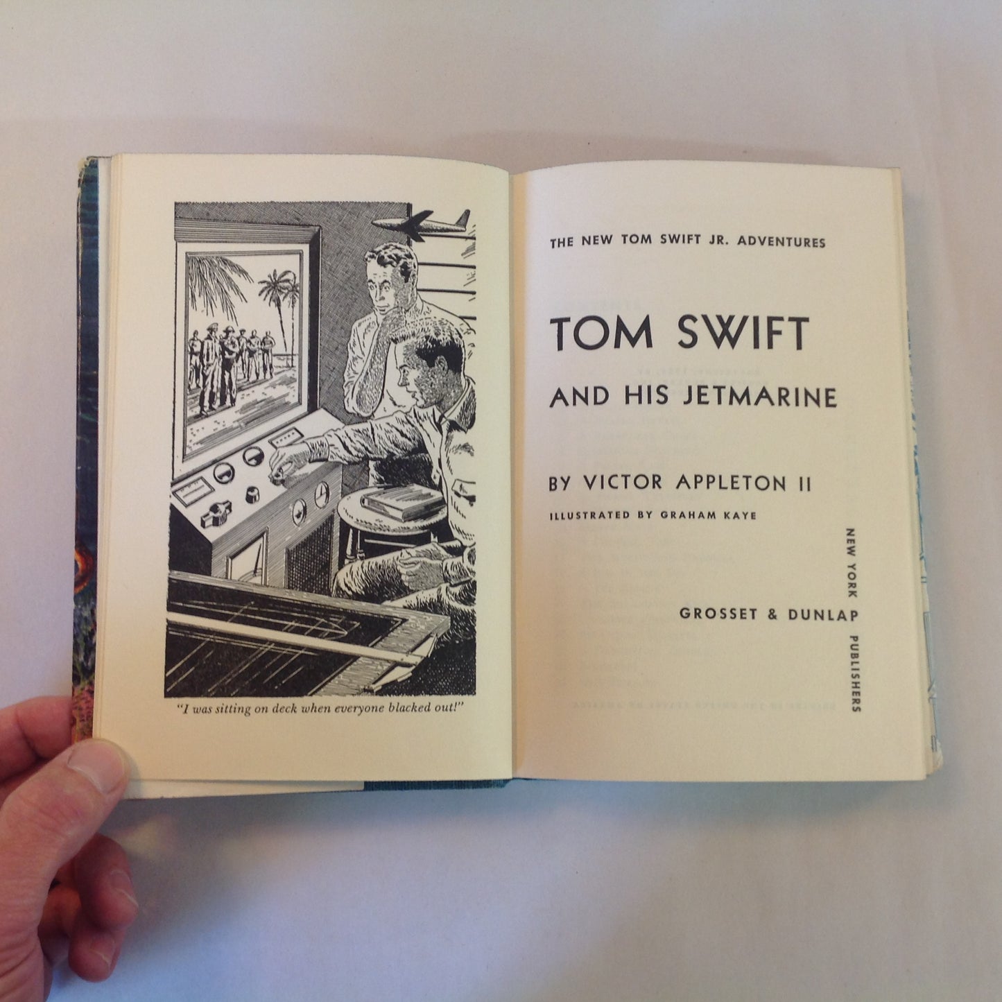 Vintage 1954 Hardcover Tom Swift and His Jetmarine Victor Appleton II