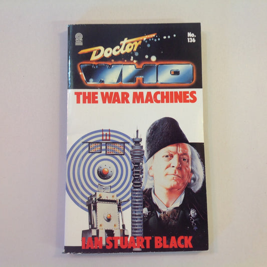 Vintage 1989 Mass Market Paperback Doctor Who: The War Machines Ian Stuart Black First