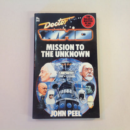 Vintage 1989 Mass Market Paperback Doctor Who: The Daleks' Master Plan: Part I: Mission to the Unknown John Peel