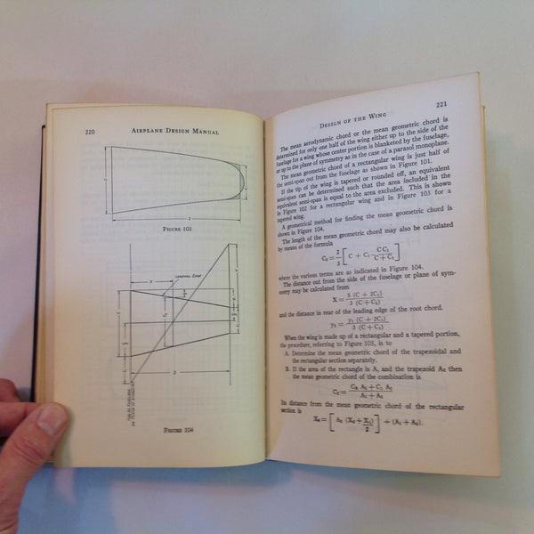 Vintage 1942 Hardcover Airplane Design Manual Frederick K. Teichmann