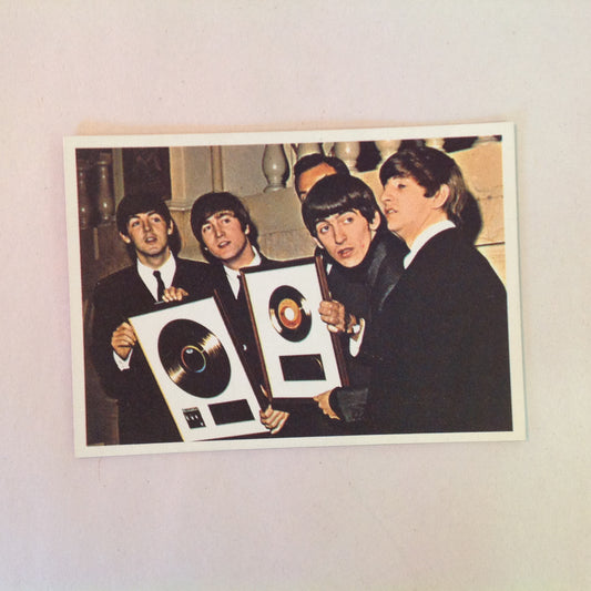 Vintage 1964 Topps Beatles Diary Cards No. 35A Boys Record Award NYC 1st George