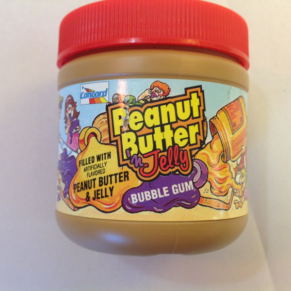 Vintage Unopened Concord Confections Peanut Butter 'N Jelly Bubble Gum Candy Container