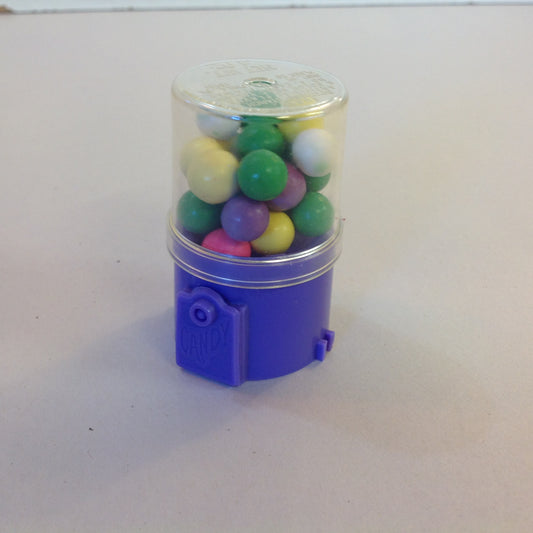 Vintage Unopened Fleer 2 oz Purple Miniature Gumball Machine Candy Container