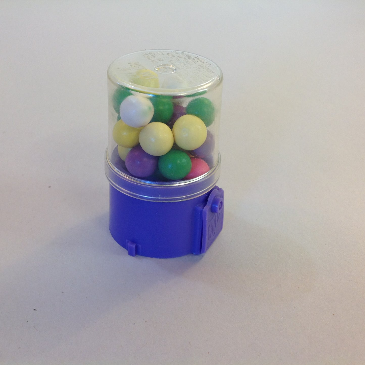 Vintage Unopened Fleer 2 oz Purple Miniature Gumball Machine Candy Container