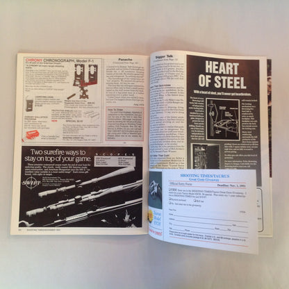 Vintage Nov 1991 Shooting Times Magazine Handguns for Self Defense Bonus Beginner's Buyer's Guide